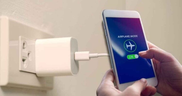 Cargar celular en modo avión