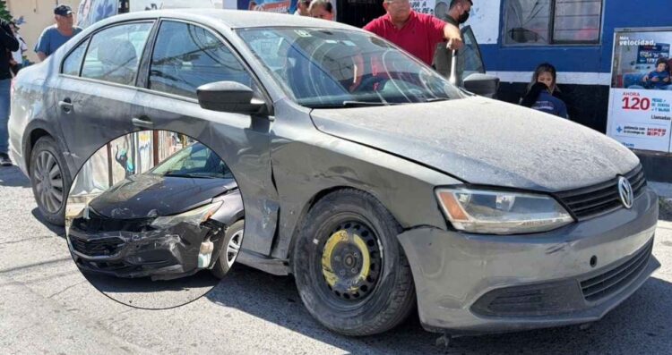 Choque en la Zona Centro de Matamoros