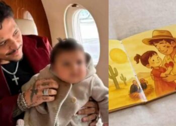 Christian Nodal en polémica tras mostrar cuento de “El Forajido” dedicado a su hija Inti