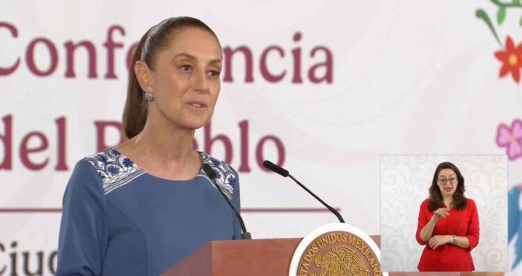 Claudia Sheinbaum realiza la conferencia 'mañanera' más corta de su sexenio en el Palacio Nacional