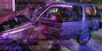 Conductor queda inconsciente tras choque en Monte Alto de Altamira, Tamaulipas