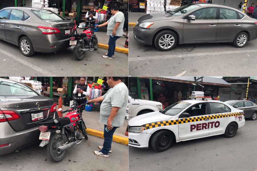 Conductora moto estacionada en Victoria (1)