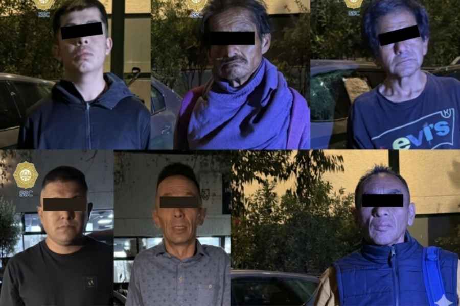Detienen a 10 hombres por presunto narcomenudeo en la Ciudad de México