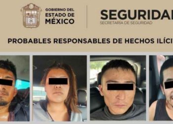Detienen a cuatro personas y aseguran vehículo ligado a homicidio en La Paz, Edomex