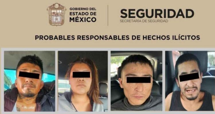 Detienen a cuatro personas y aseguran vehículo ligado a homicidio en La Paz, Edomex