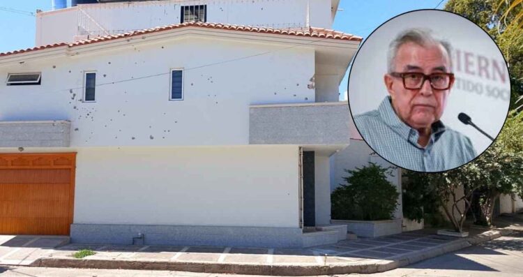 Disparan contra casa ligada a Rubén Rocha en Culiacán, Sinaloa