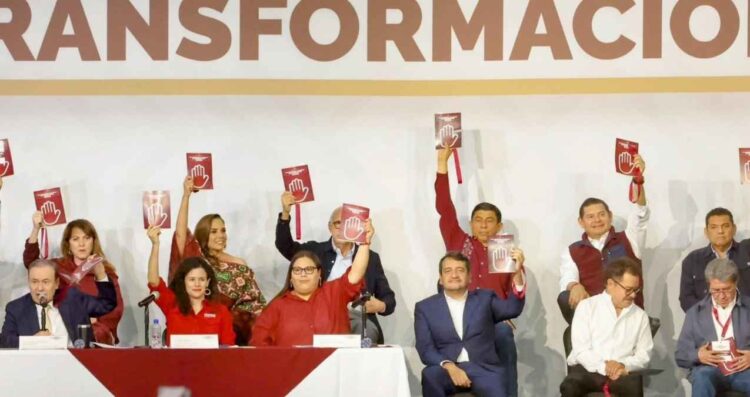 Rubén Rocha distancia Morena