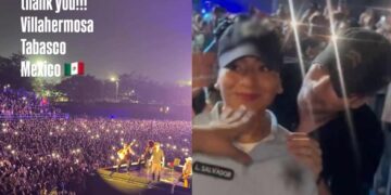 Enrique Iglesias sorprende a policía con beso tras concierto en Tabasco