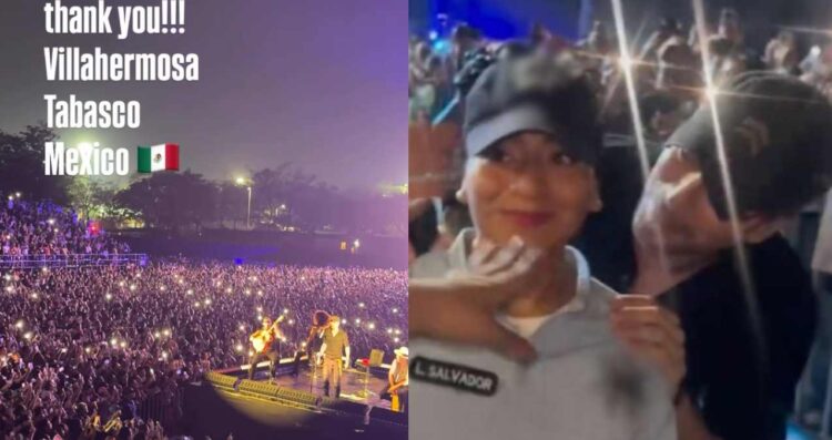 Enrique Iglesias sorprende a policía con beso tras concierto en Tabasco