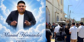 Entre muestras de cariño, dan último adiós al periodista “Manny” Hernández en Cd. Madero, Tamaulipas
