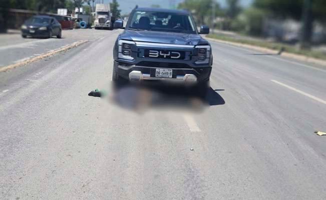 Fallece adulto mayor en carretera Santa Rosa en Apodaca, Nuevo León, tras ser arrollado