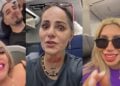 Famosas viven momentos de tensión, su avión aterrizó de emergencia