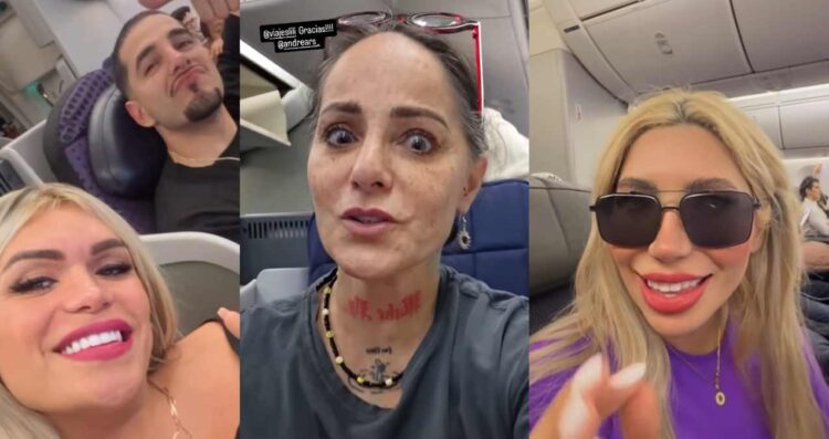 Famosas viven momentos de tensión, su avión aterrizó de emergencia