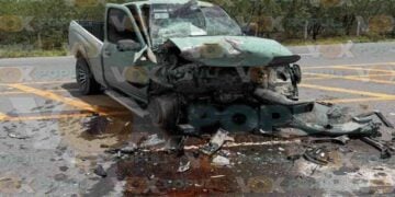 Fuerte accidente frontal deja lesionados en Reynosa, Tamaulipas