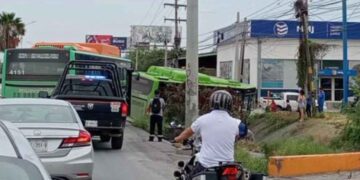 choque camiones urbanos Juárez