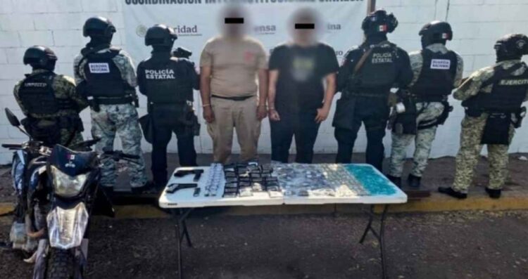 Fuerzas de seguridad aseguran armas, droga y equipo táctico en municipios de Sinaloa