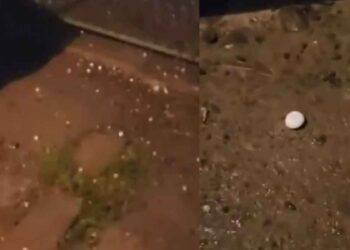 General Terán, Nuevo León, registra inusual caída de granizo | VIDEO