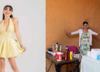 Gomita vende hot dogs y sorprende a sus seguidores