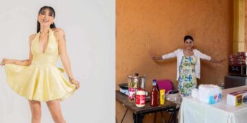 Gomita vende hot dogs y sorprende a sus seguidores