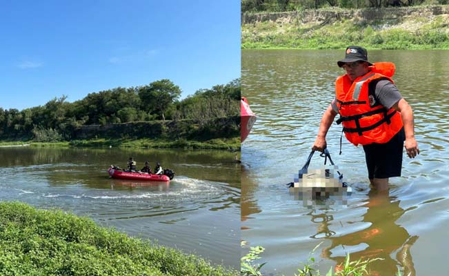 Hallan sin vida a joven que fue arrastrado por la corriente en un río de Cadereyta