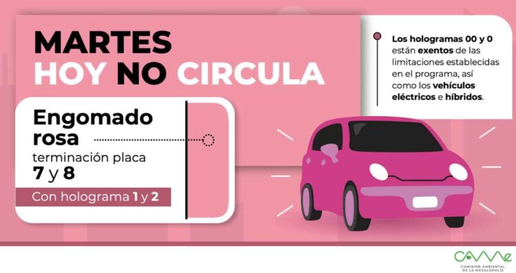 Hoy No Circula este martes 5 de mayo ¿Qué autos no deben transitar y cuáles están exentos