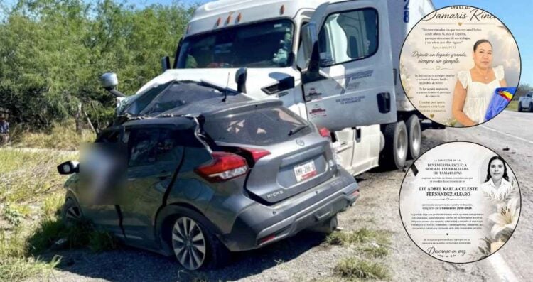 Identifican a maestras fallecidas en fatal choque en San Fernando, Tamaulipas