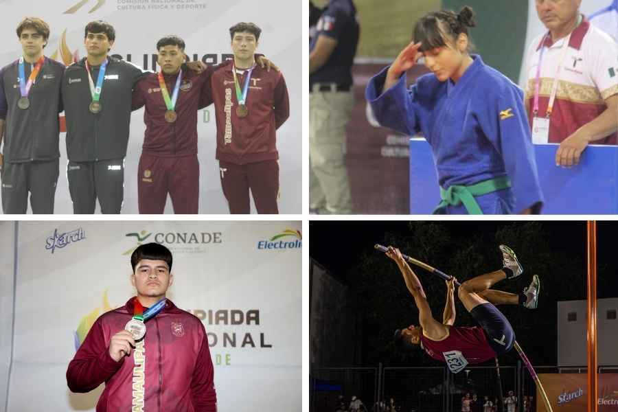 Atletas de Tamaulipas ganan medallas en Olimpiada Nacional 2026
