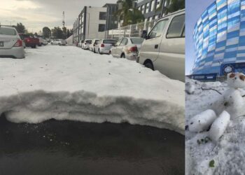 VIDEOS | Intensa granizada sorprende a habitantes del norte de Puebla