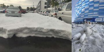 VIDEOS | Intensa granizada sorprende a habitantes del norte de Puebla