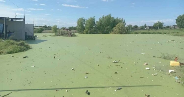 Investigan relleno de cuerpo de agua natural en Nuevo Laredo, Tamaulipas