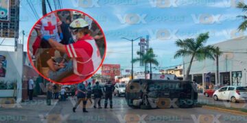 Jovencita lesionada choque en Tampico