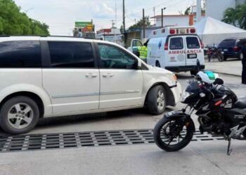 Jovencito lesionado choque en El Mante