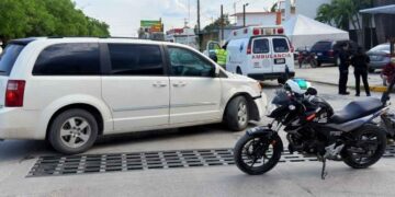 Jovencito lesionado choque en El Mante