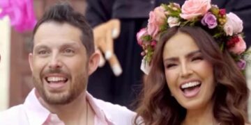 Karla Díaz inicia su boda religiosa en San Miguel de Allende