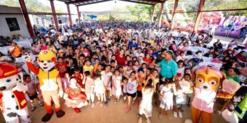Katalyna Méndez encabeza celebración por el Día del Niño en Ciudad Victoria, Tamaulipas