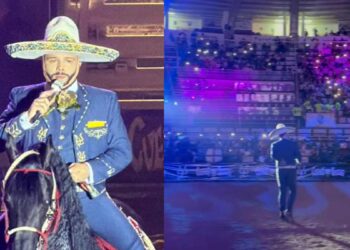 Leonardo Aguilar canta en Zacatecas con baja asistencia en el Lienzo Charro