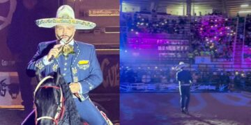 Leonardo Aguilar canta en Zacatecas con baja asistencia en el Lienzo Charro