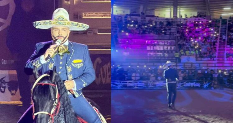 Leonardo Aguilar canta en Zacatecas con baja asistencia en el Lienzo Charro