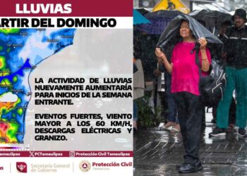 Lluvias con granizo podrían intensificarse en Tamaulipas: ¿A partir de cuándo?