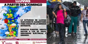Lluvias con granizo podrían intensificarse en Tamaulipas: ¿A partir de cuándo?