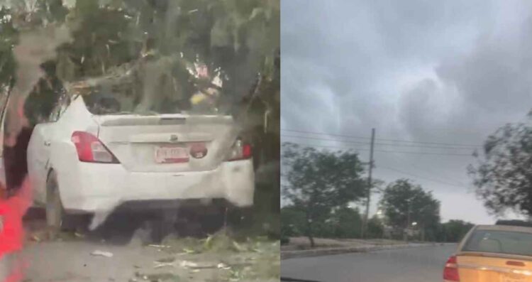 Lluvias y fuertes vientos provocan afectaciones en distintos sectores de Reynosa, Tamaulipas