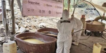 Marina localiza y desmantela dos narcolaboratorios en Culiacán, Sinaloa