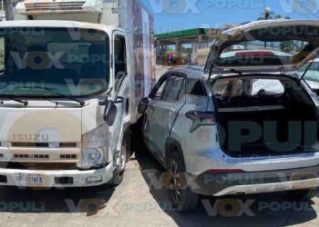 Menor resulta lesionada tras choque múltiple en Altamira, Tamaulipas