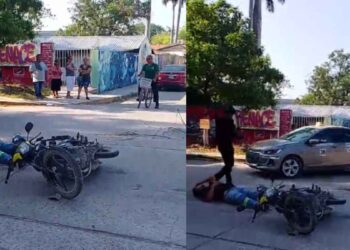 Motociclista herido choque en El Mante