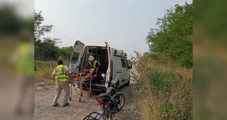 Motociclista hospital accidente en El Mante