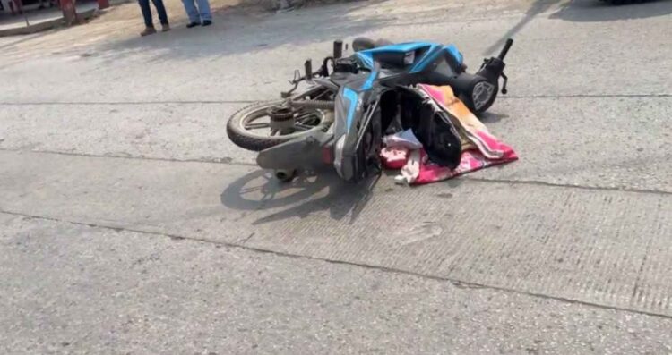 Motociclista herido Avenida Rotaria