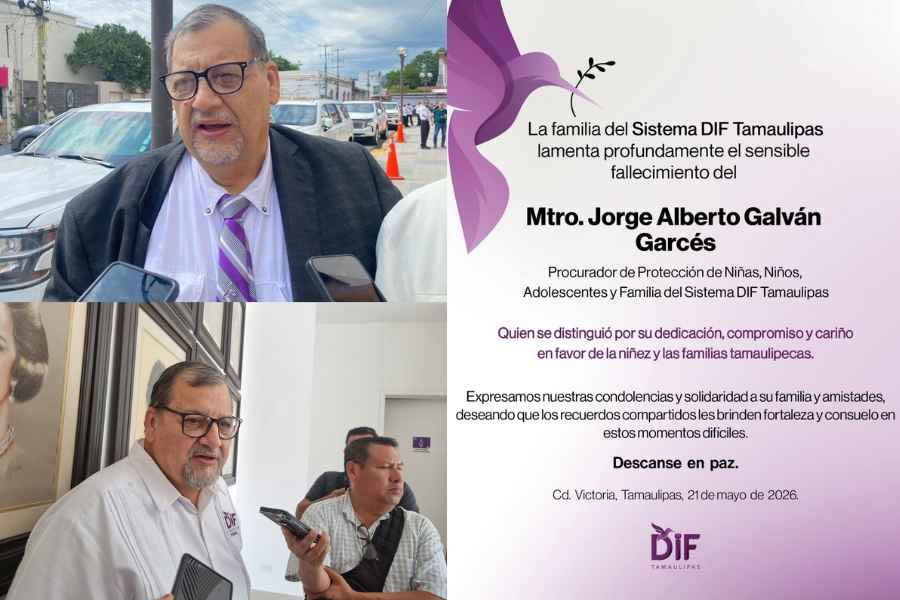 Muere Jorge Alberto Galván Garcés, Procurador de Protección a Niñas, Niños y Adolescentes del DIF Tamaulipas