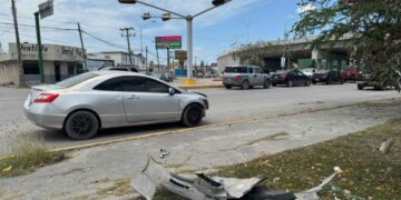 Percance vial en Matamoros