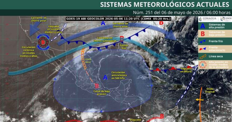 Pronóstico del clima para hoy: ¿Qué estados registrarán lluvias y chubascos?