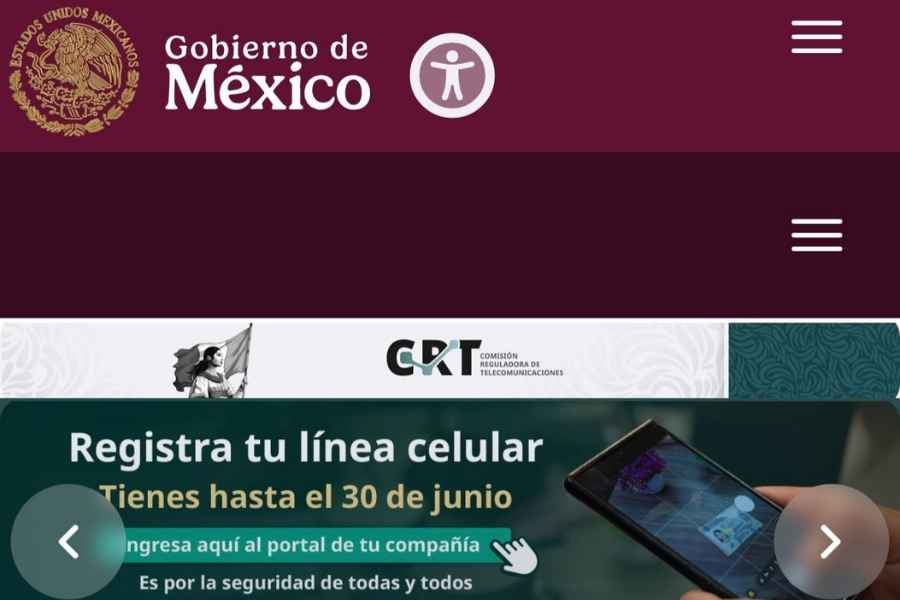 Registro celulares CURP obligatorio